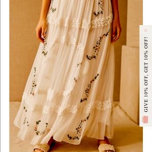 Beautiful Bhldn skirt detailing all around